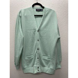 Vintage 80s Par Four acrylic button up sweater pockets grunge grandpa golf XLT